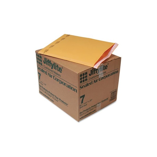 Essendant Industrial AA-Sealed Air Jiffylite, Self Seal Mailer, #7, 14-1/2in x 20in, Golden Brown, 50PK 39098 - main